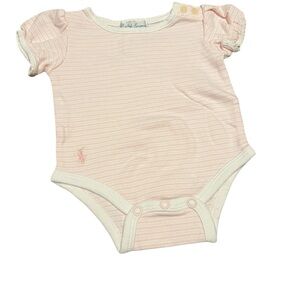 Ralph Lauren Light Pink Striped Bodysuit
